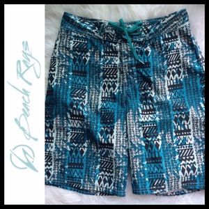 BEACH RAYS Aztec Print Board Shorts